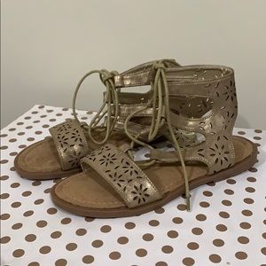 Gold Gladiator Sandals